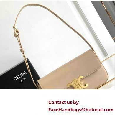 Celine SHOULDER BAG triomphe in Shiny calfskin 194143 PAMPA