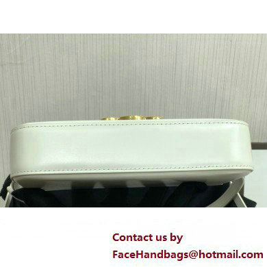 Celine SHOULDER BAG triomphe in Shiny calfskin 194143 White