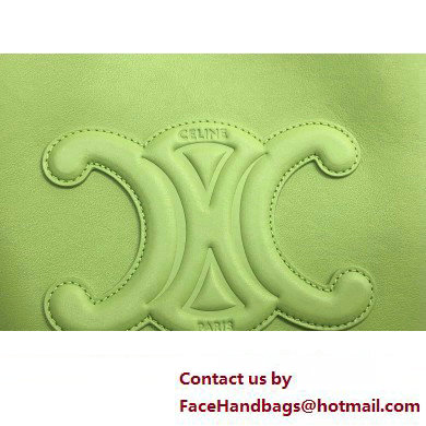 Celine SMALL BUCKET CUIR TRIOMPHE Bag in SMOOTH CALFSKIN 198243 Green