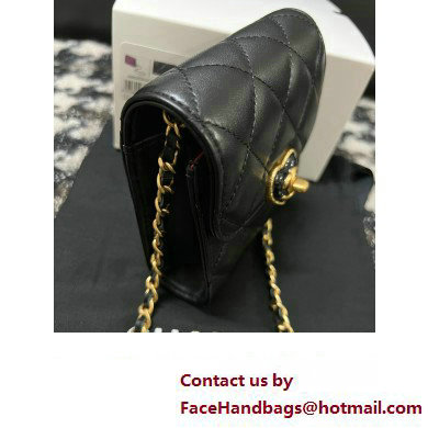 Chanel Clutch with Chain in Lambskin AP3291 black 2023