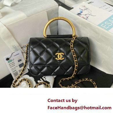 Chanel Clutch with Chain in Lambskin AP3485 BLACK 2023