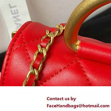 Chanel Clutch with Chain in Lambskin AP3485 RED 2023