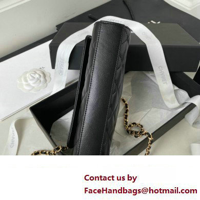 Chanel Clutch with Chain in Lambskin and Imitation Pearls AP3512 BLACK 2023