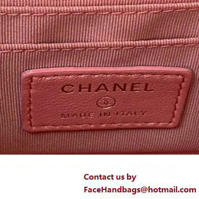 Chanel Clutch with Chain in Lambskin and Imitation Pearls AP3513 PINK 2023