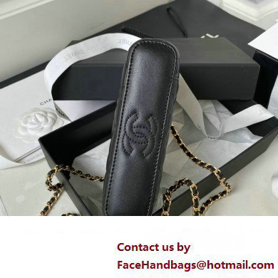 Chanel Clutch with Chain in Lambskin and Imitation Pearls AP3515 BLACK 2023