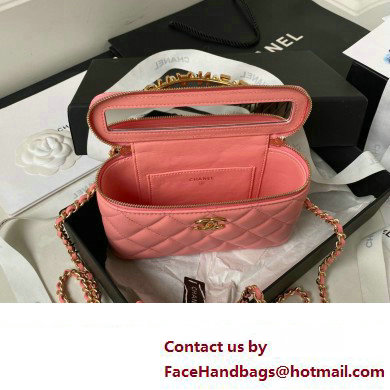 Chanel Clutch with Chain in Lambskin and Imitation Pearls AP3515 PINK 2023