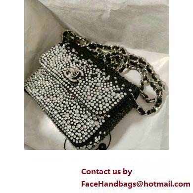 Chanel Crystals Mini Flap Bag Black 2023