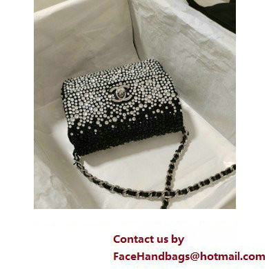 Chanel Crystals Mini Flap Bag Black 2023