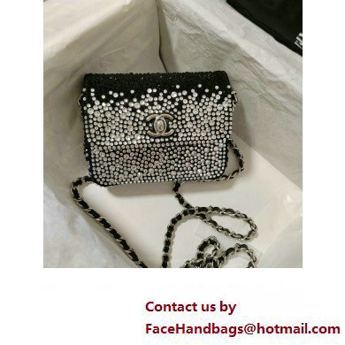 Chanel Crystals Mini Flap Bag Black 2023