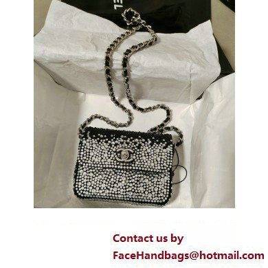 Chanel Crystals Mini Flap Bag Black 2023