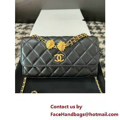 Chanel Flap Phone Holder with Chain in Lambskin black AP3426 2023