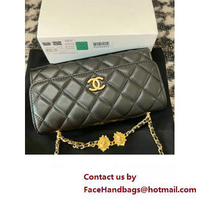 Chanel Flap Phone Holder with Chain in Lambskin black AP3426 2023