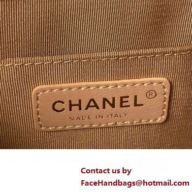 Chanel Grained Calfskin Backpack Bag AS3860 Khaki 2023