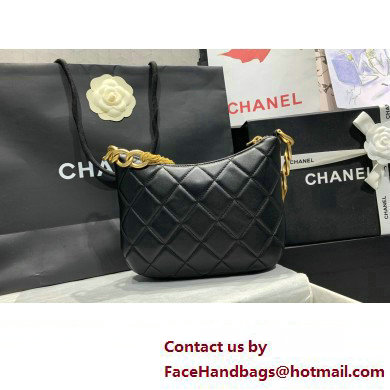 Chanel Hobo Handbag in Lambskin AS4220 black 2023