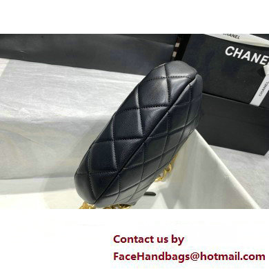 Chanel Hobo Handbag in Lambskin AS4220 black 2023