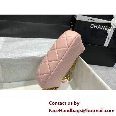 Chanel Hobo Handbag in Lambskin AS4220 pink 2023