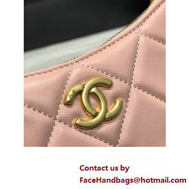 Chanel Hobo Handbag in Lambskin AS4220 pink 2023