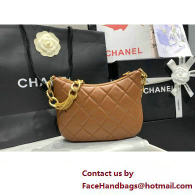 Chanel Hobo Handbag in Lambskin AS4220 tan 2023