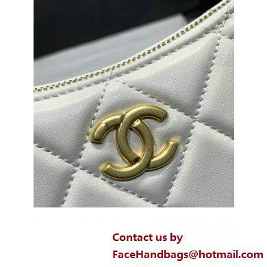 Chanel Hobo Handbag in Lambskin AS4220 white 2023