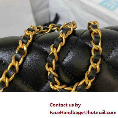 Chanel Lambskin Clutch with Chain Bag AP3363 Black 2023