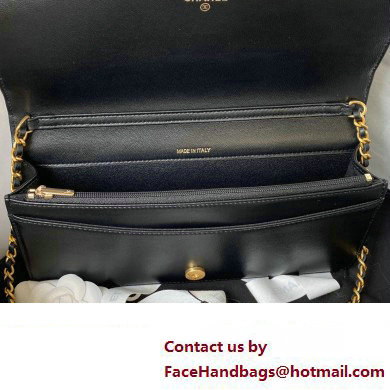 Chanel Lambskin Clutch with Chain Bag AP3363 Black 2023