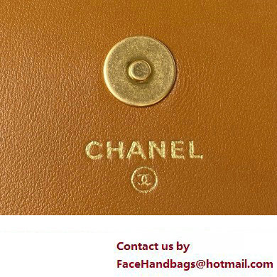 Chanel Lambskin Clutch with Chain Bag AP3363 Brown 2023