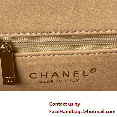 Chanel Lambskin Clutch with Chain Bag AS3791 Beige 2023