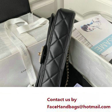 Chanel Lambskin Clutch with Chain Bag AS3791 Black 2023