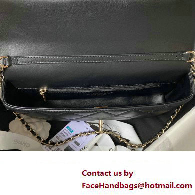 Chanel Lambskin Clutch with Chain Bag AS3791 Black 2023 - Click Image to Close