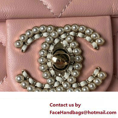 Chanel Lambskin Clutch with Chain Bag AS3791 Pink 2023