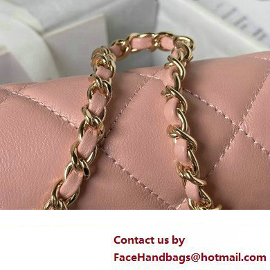 Chanel Lambskin Clutch with Chain Bag AS3791 Pink 2023