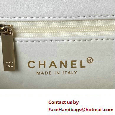 Chanel Lambskin Clutch with Chain Bag AS3791 White 2023