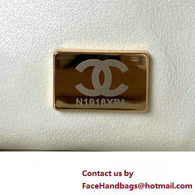 Chanel Mini Flap Bag with Top Handle AS4284 White 2023