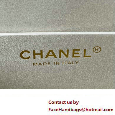 Chanel Mini Flap Bag with Top Handle AS4284 White 2023