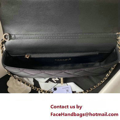 Chanel Satin Clutch with Chain Bag AS3791 Black 2023