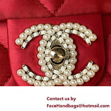 Chanel Satin Clutch with Chain Bag AS3791 Dark Red 2023