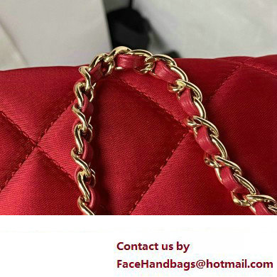 Chanel Satin Clutch with Chain Bag AS3791 Dark Red 2023