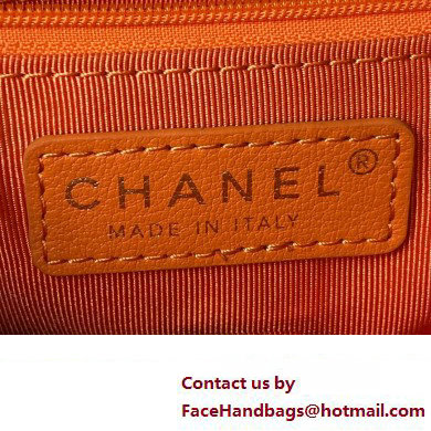 Chanel Small Backpack in Calfskin AS3947 orange 2023