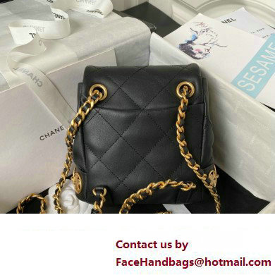 Chanel Small Backpack in Calfskin AS4275 BLACK 2023