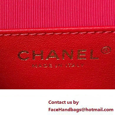 Chanel Small Backpack in Calfskin AS4275 RED 2023