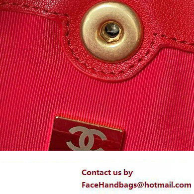 Chanel Small Backpack in Calfskin AS4275 RED 2023