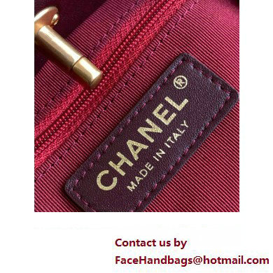 Chanel Small Backpack in Wool Tweed, Lambskin AS3947 2023