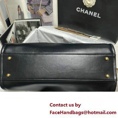 Chanel Small Deauville Bag in Calfskin black AS3257 2023