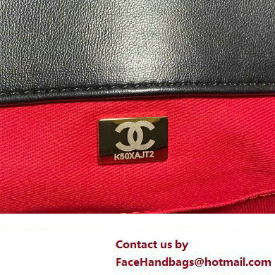 Chanel Small Deauville Bag in Calfskin black AS3257 2023