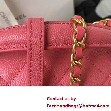 Chanel Small Flap Bag with Top Handle AS4286 Pink 2023