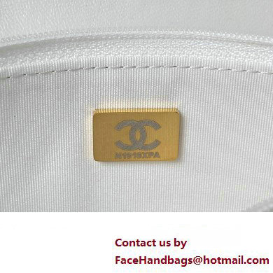 Chanel Wallet on Chain in Lambskin and Imitation Pearls AP3504 white 2023