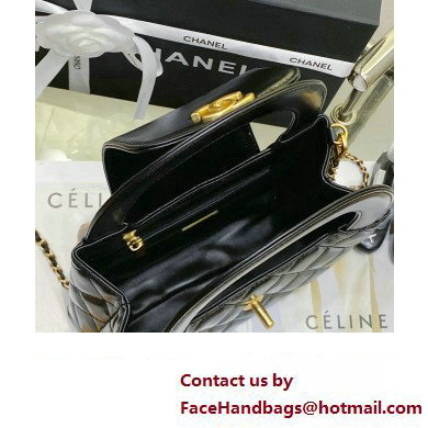 Chanel calfskin Small Flap Bag AS3038 black 2023