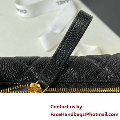 Chanel hoop loop bag in grained leather Black AP3467 2023