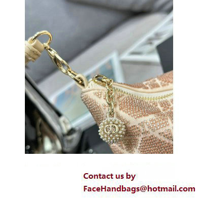 Dior Dream bag in Dusty Ivory Cannage Cotton with Bead Embroidery 2023