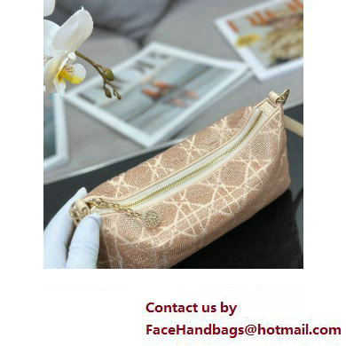 Dior Dream bag in Dusty Ivory Cannage Cotton with Bead Embroidery 2023